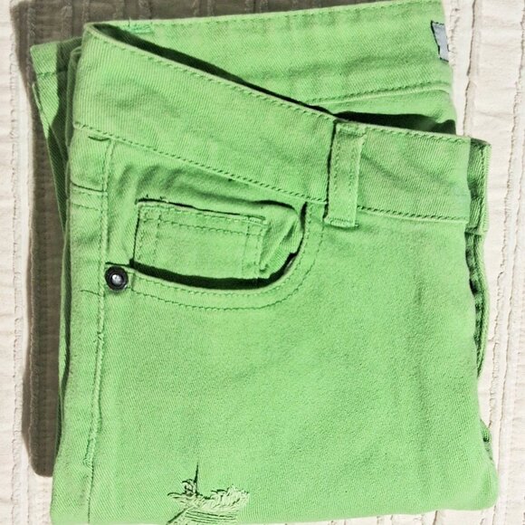 Emperial Green Lime Ripped Skinny Women's Jeans‎ Size 5 Size S. - Picture 6 of 17
